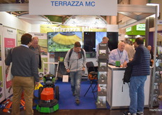 Lots of people stopping by at the Terrazza MC booth.